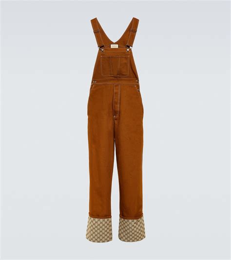 gucci stained overalls|Gucci overalls men's.